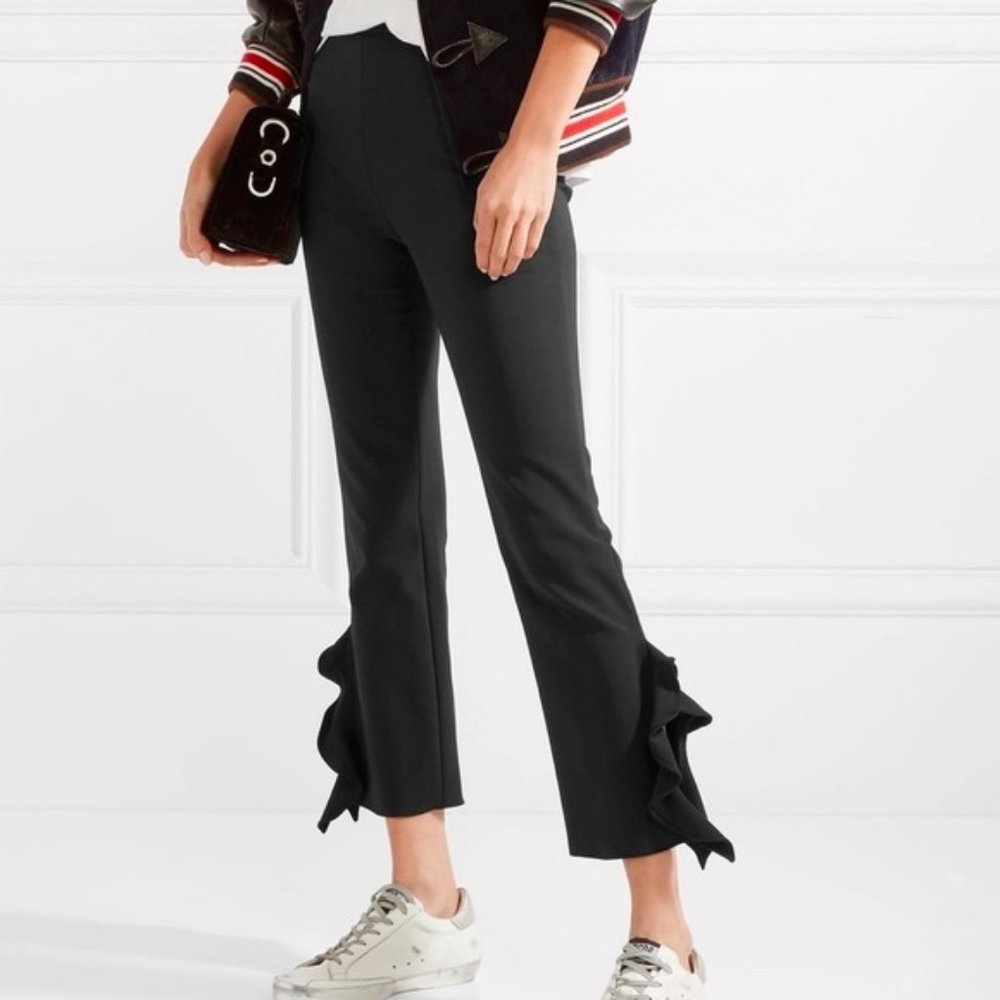 Opening Ceremony Black Ruffle Hem Pants